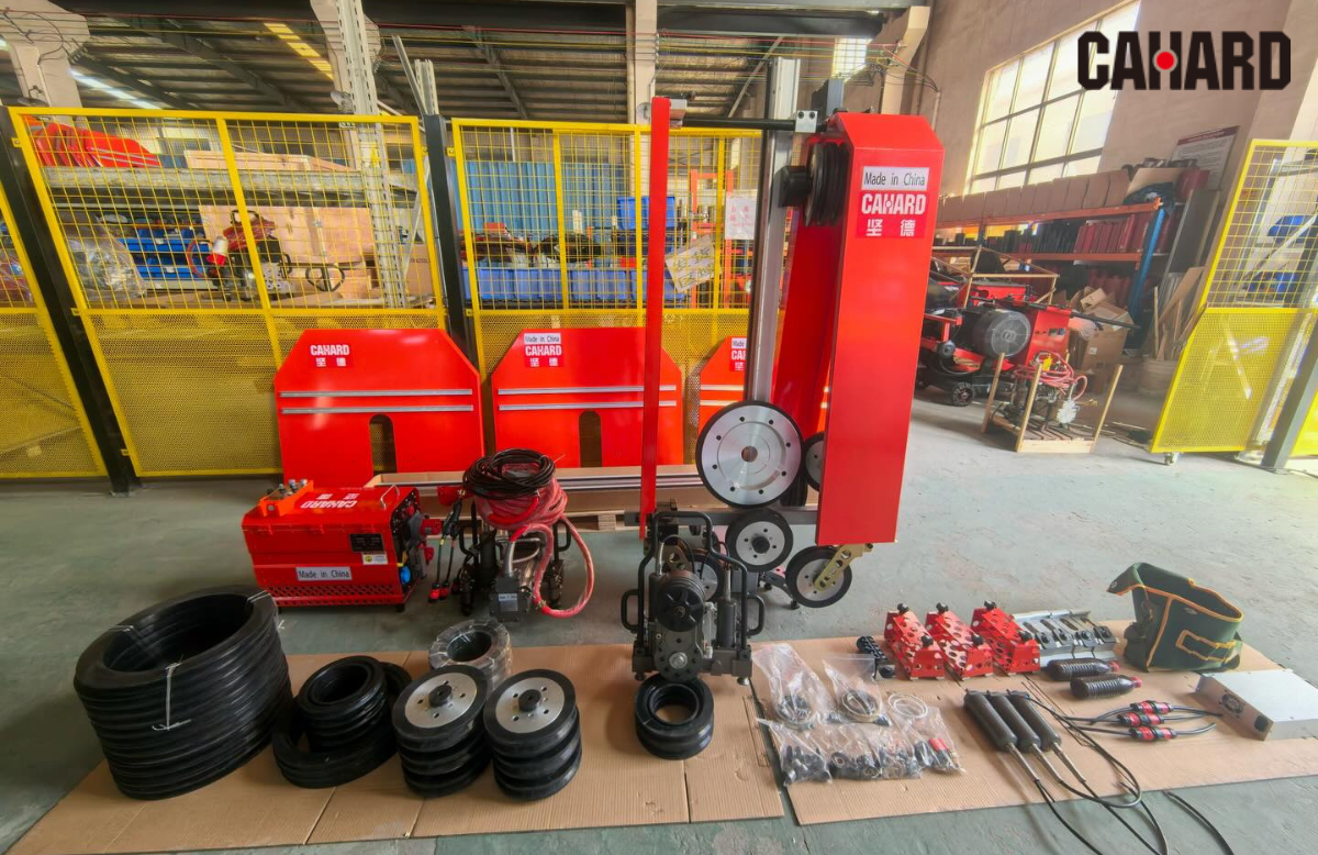 High-Frequency Wire Wall Saw Machine Best for Concrete & Rebar Cutting